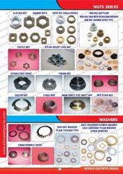 Nut Axle Check Nuts Washers
